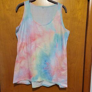 Pink Lily, large, tie-dye